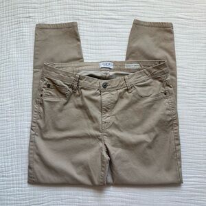 Curve Appeal Minimalist Jegging tan khaki pants size 12 / 31 waist